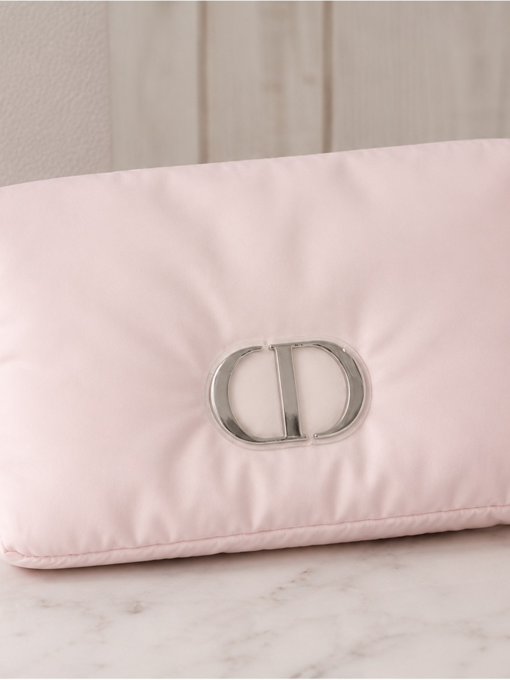 Christian Dior Pink Puffer Makeup Pouch